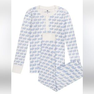 Kids Dinosaur Pajamas - Blue and White